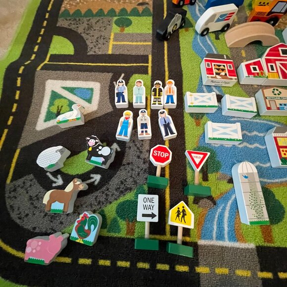 Melissa & Doug Deluxe Activity Road Rug Play Set - Picture 4 of 6